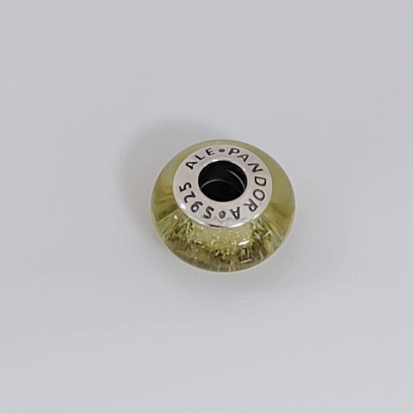 Pandora Belle’s Signature Color Yellow Beauty & Beast Murano Glass Charm Bead - Picture 4 of 6